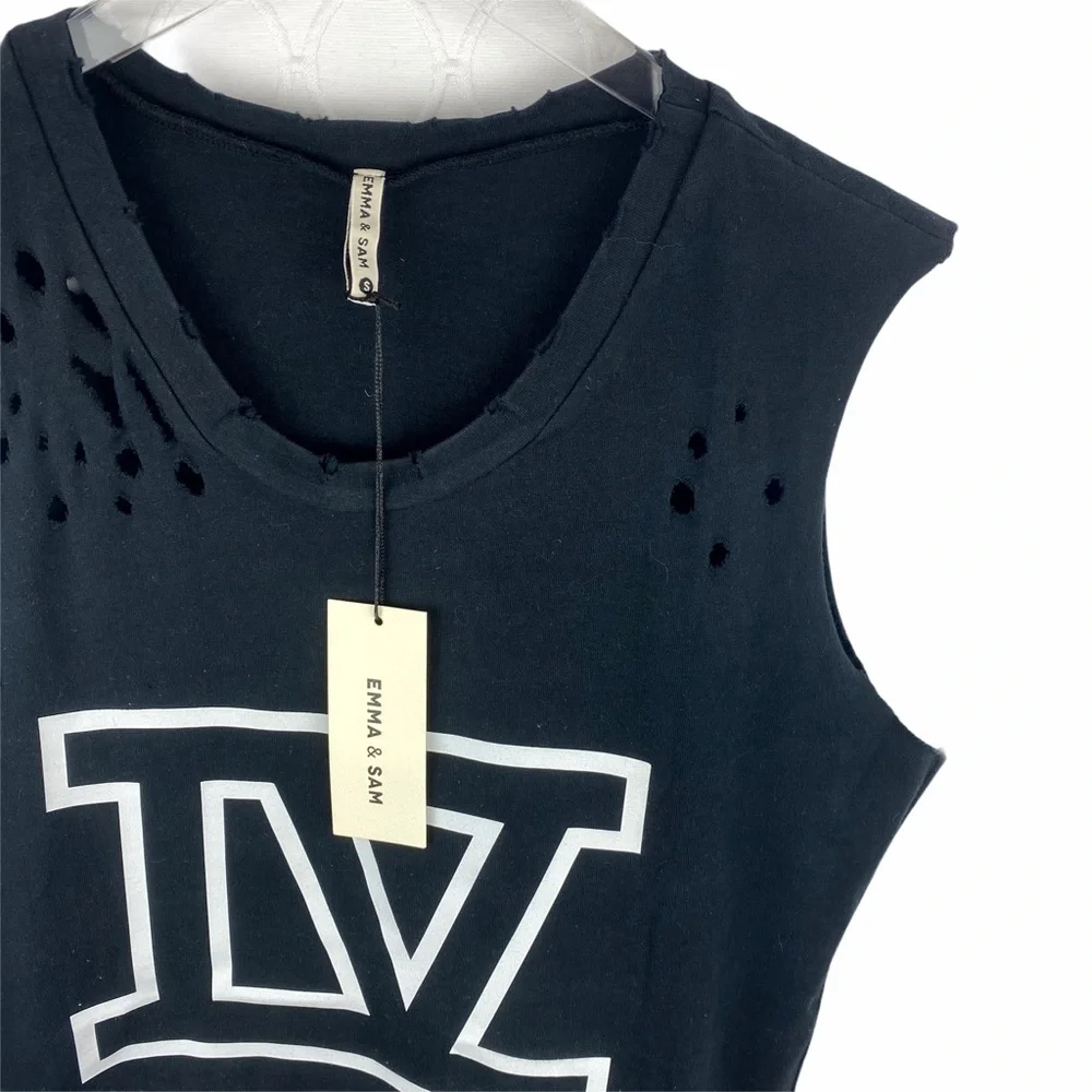 NWT EMMA & SAM LF IV Black White Sporty Dress Small - Picture 4 of 9